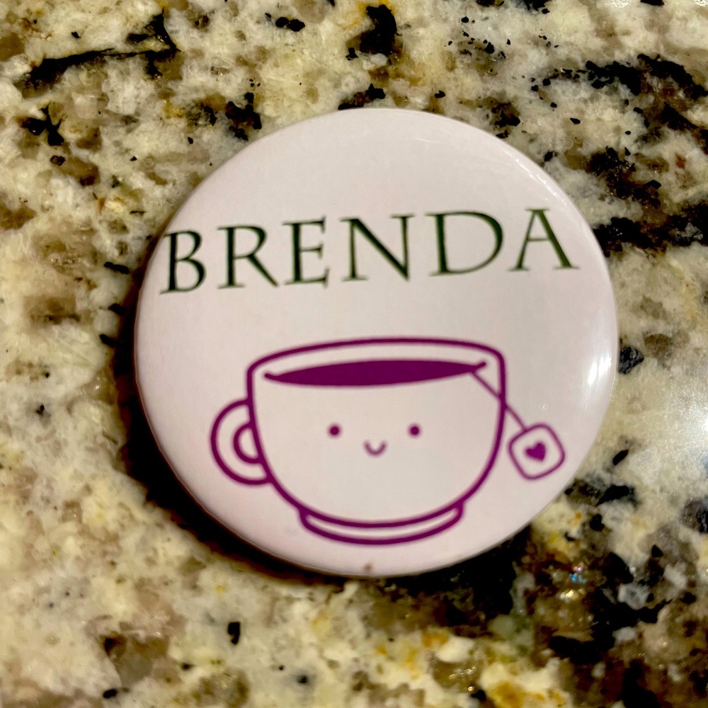 Brenda Tea Pin